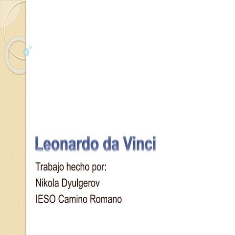 Leonardo da vinci