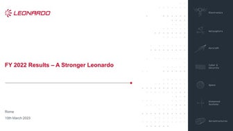 Leonardo FY 2022 Results