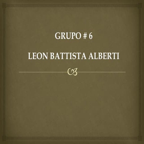 Leon battista alberti