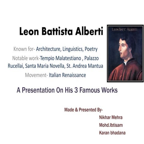 Leon battista alberti