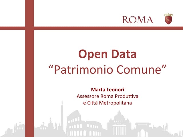 Workshop MIMAP Roma Capitale - Intervento On. Leonori 24.3.2015