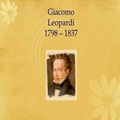 Giacomo leopardi | PPT