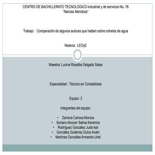 Leoye cohetes de agua