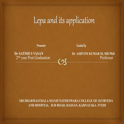 Lepa and its Application