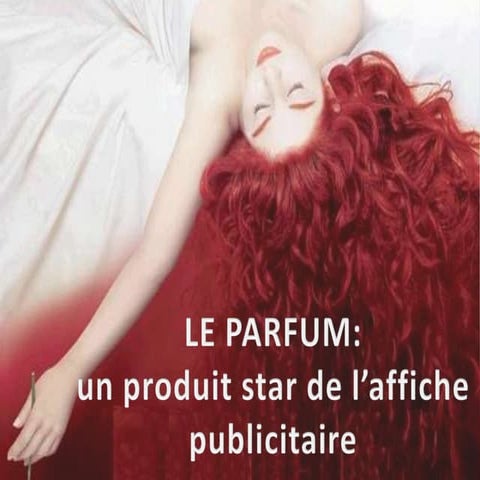 Le parfum dans l'affiche publicitaire