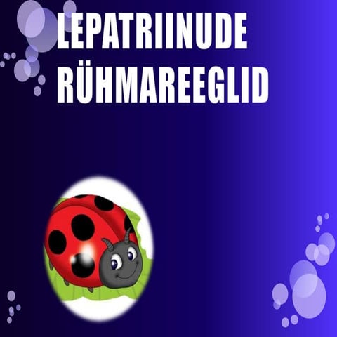 Lepatriinude rühmareeglid | PPTX