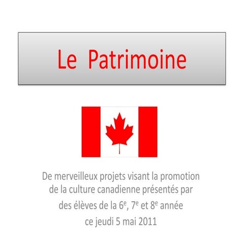 Le  patrimoine