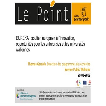 2019 03 29_ le point_EUREKA_SPW