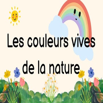 French vocabulary related to spring season and nature | PDF