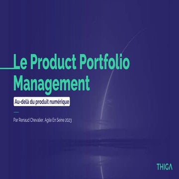 Le Product Portfolio Management au-delà du Produit Numérique