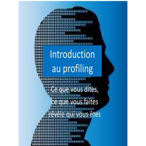Introduction au profiling | PPTX