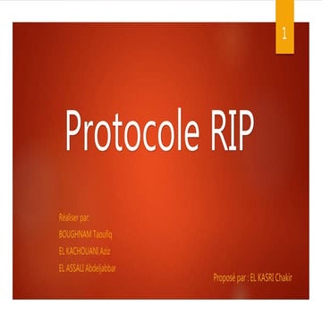 Le protocole rip 