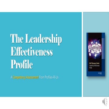 Leadership Effectiveness Profile Intro