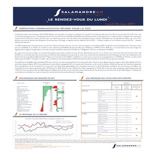 Le rendez vous du lundi 06 mars 2017