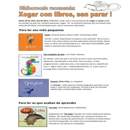 Ler e xogar sen parar