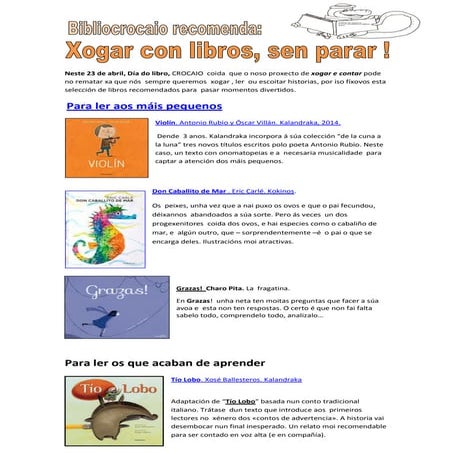 Ler e xogar sen parar.( enlaces.)