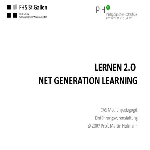 Lernen 2.0 - Net Generation Learning