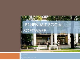 Lernen Mit  Social  Software 2