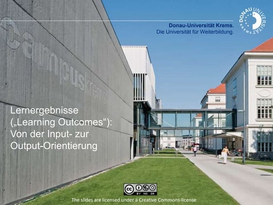 Lernergebnisse (Learning Outcomes): Von der Input- zur Output-Oorientierung
