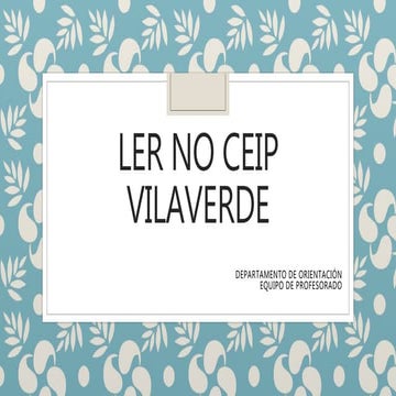 Ler no CEIP VILAVERDE