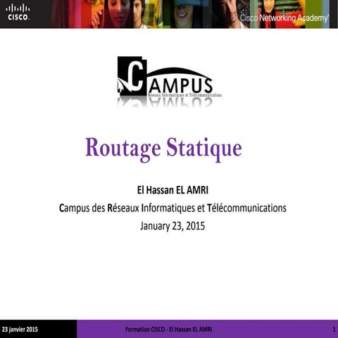 cours le routage statique (ipv4 et ipv6)