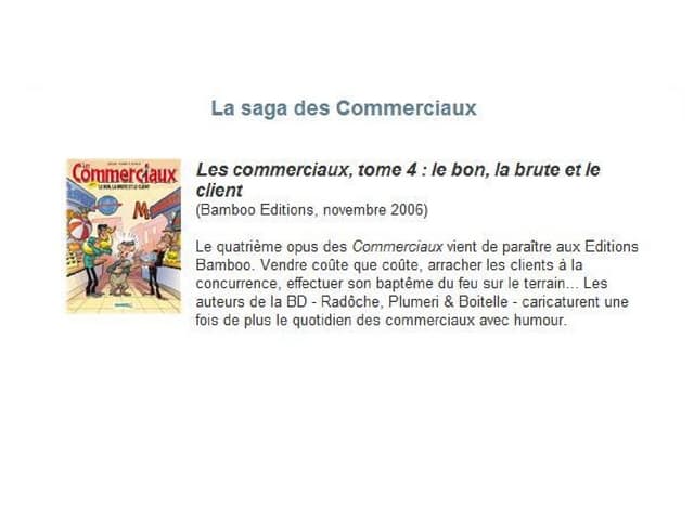 Les commerciaux