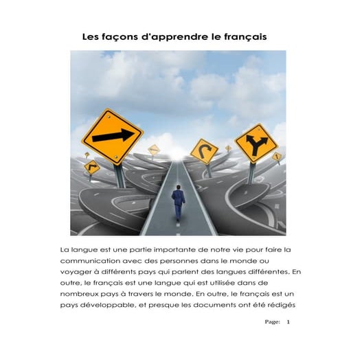Les façons appredre le français