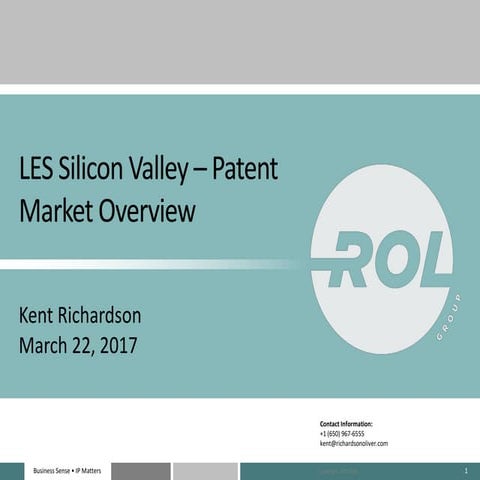 LES Silicon Valley - Patent Market Overview