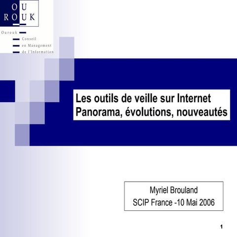 Les outils de veille sur internet