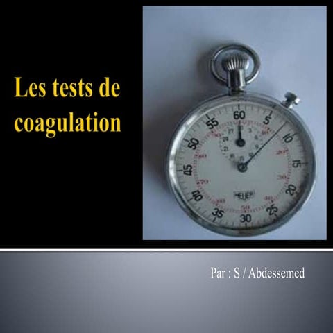 Les tests-de-coagulation