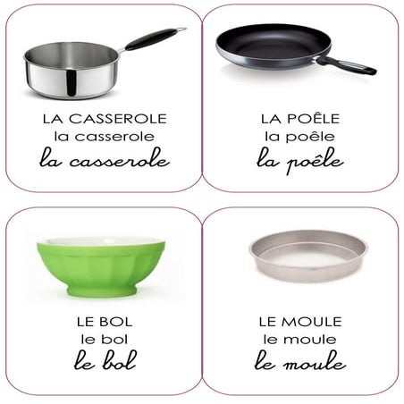 Les ustencils-de-cuisine-les-imgredients- -imagiers