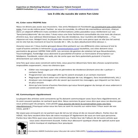 Clés du succès pour votre emailing