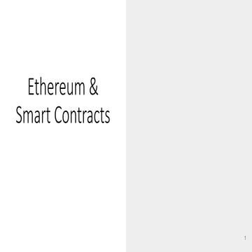Ethereum, crypto  en SMART contracts explained