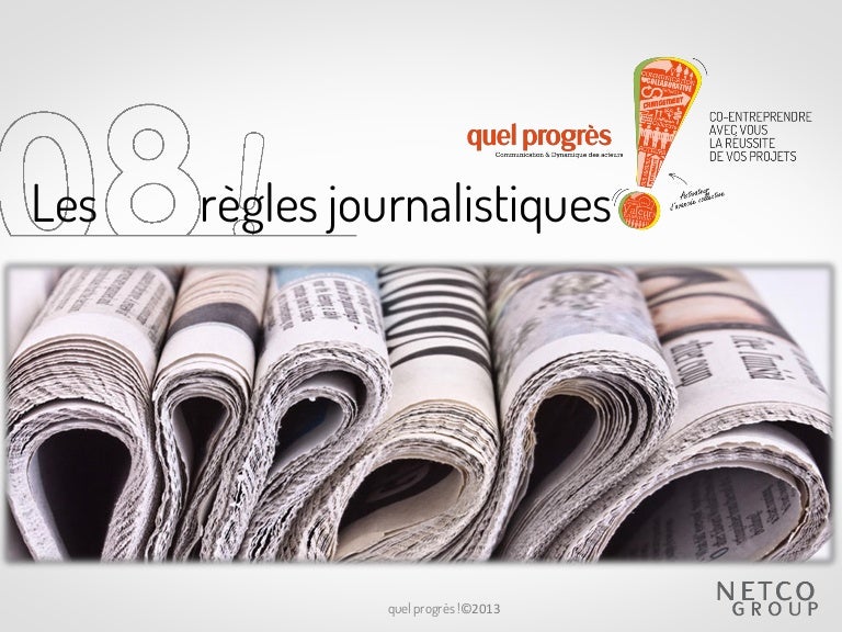 règles d écriture journalistique