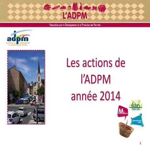Adpm, association pour le développement et la promotion des marchés
