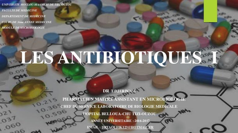 Les antibiotiques (i)