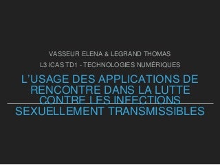 Les applications de rencontre dans la lutte contre les ist