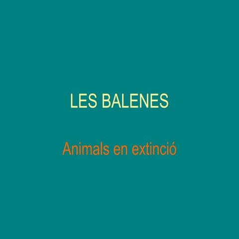 Les balenes