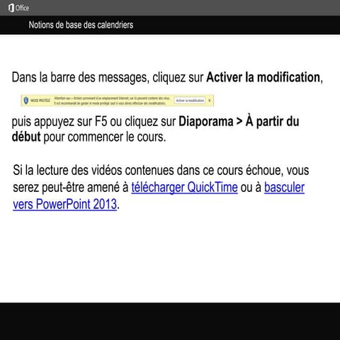 Utilisation de MS OUTLOOK 