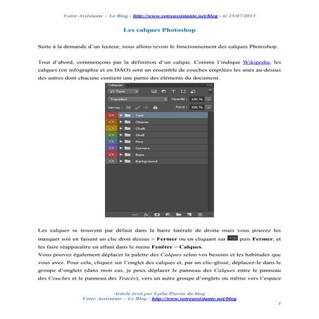 Les calques Photoshop | PDF