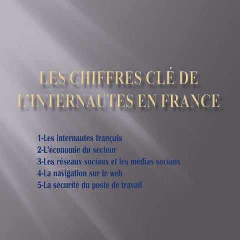 Les chiffres clé de l’internautes en france