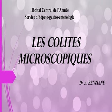Les colites microscopiques.Benziane.pptx