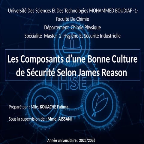 Les Composants d’une Bonne Culture de Sécurité Selon.pptx