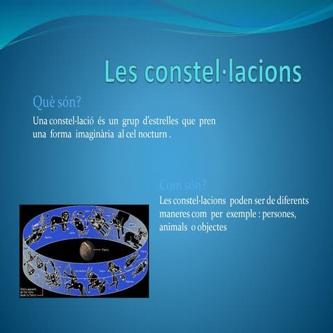 Les constel·lacions | PPTX