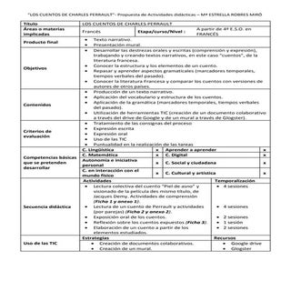 Les contes de_perrault_propuesta di...