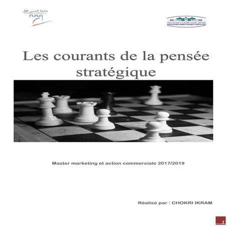 Les courants de la pensée stratégique