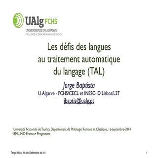 Les défis des_langue-pour_le_tal