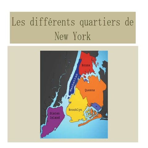 Les différents quartiers de new york | PPTX