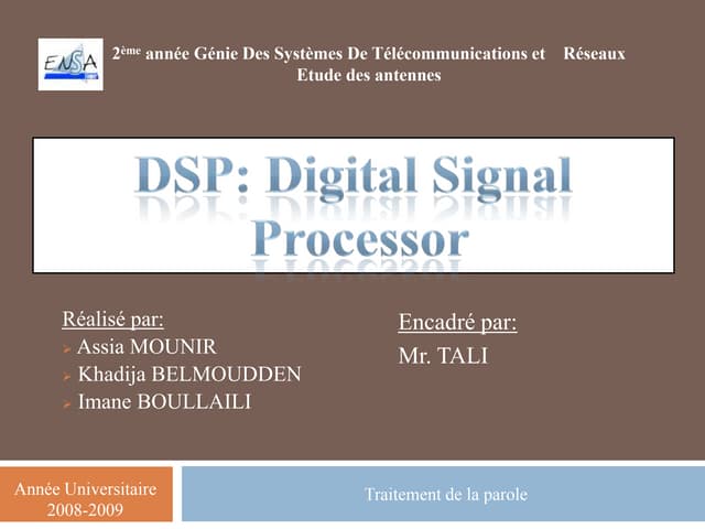 Digital Signal Processor ( DSP )  [French]