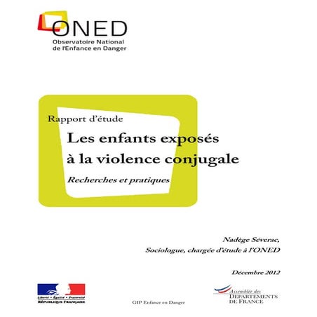 Les enfants exposes a la violence conjugale parentalite | PDF